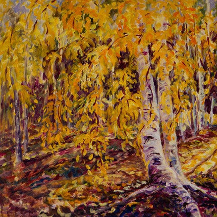 landscape, oil on canvas