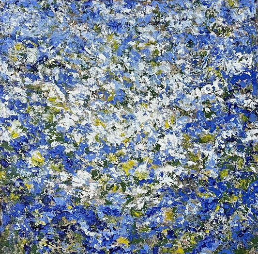 Stay-Cation Meadow 18x18 Oil and Natural Pigments