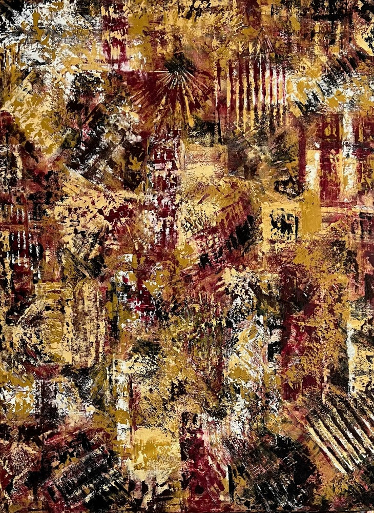 Cold wax, canadian artist, colours of history