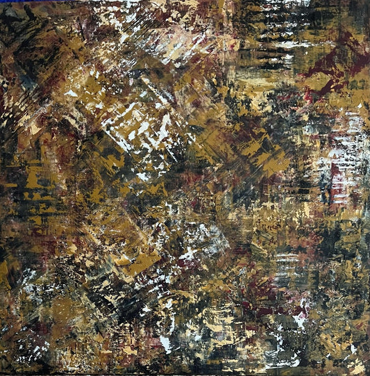 natural pigments, oil, birch panel