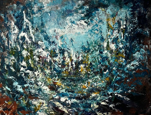 natural pigments, oil, birch panel