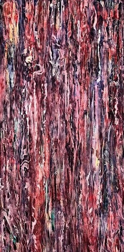 Twist and Turn #2 48x48 Diptych Oil and Natural Pigments