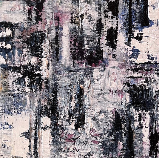 colours of history, cold wax, abstract