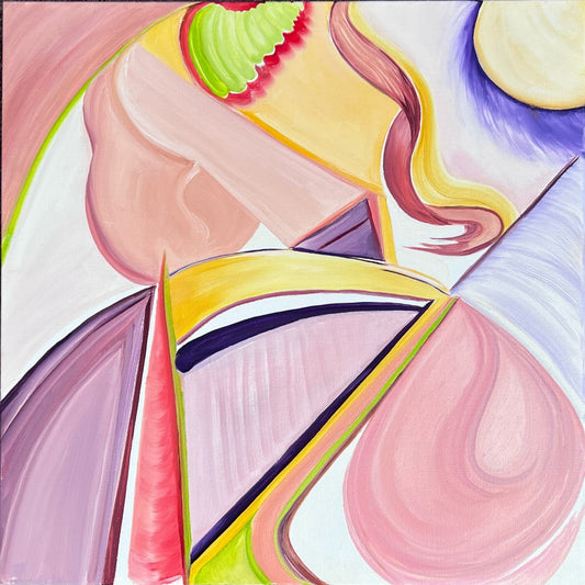 abstract, oil on canvas