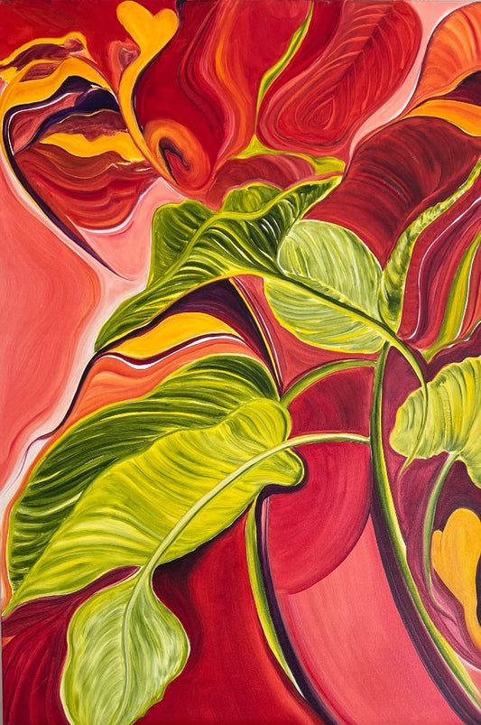 Abstract, oil on canvas