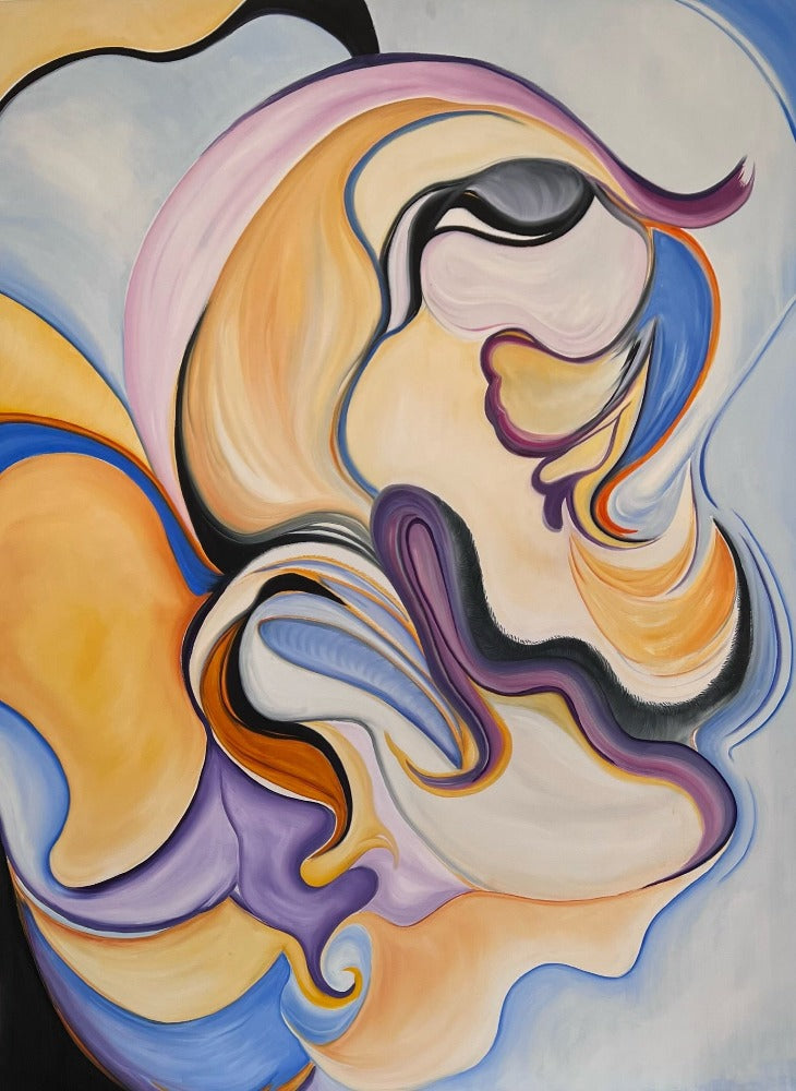 oil, gallery wrap, abstract