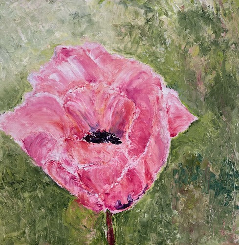 floral, oil on canvas, jo petty