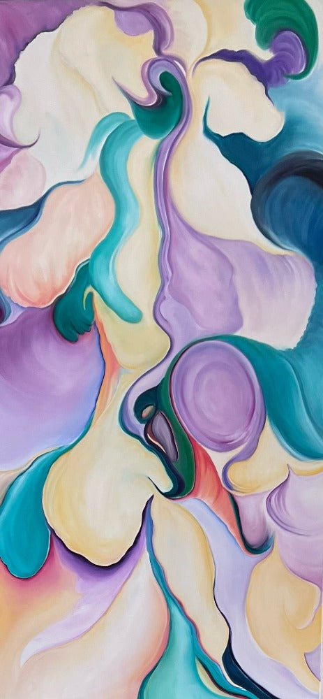 abstract, oil on canvas