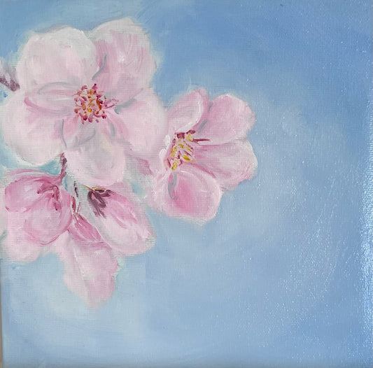 flowers, oil on canvas, tulip