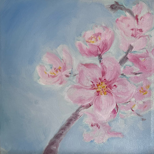 flowers, oil on canvas, tulip