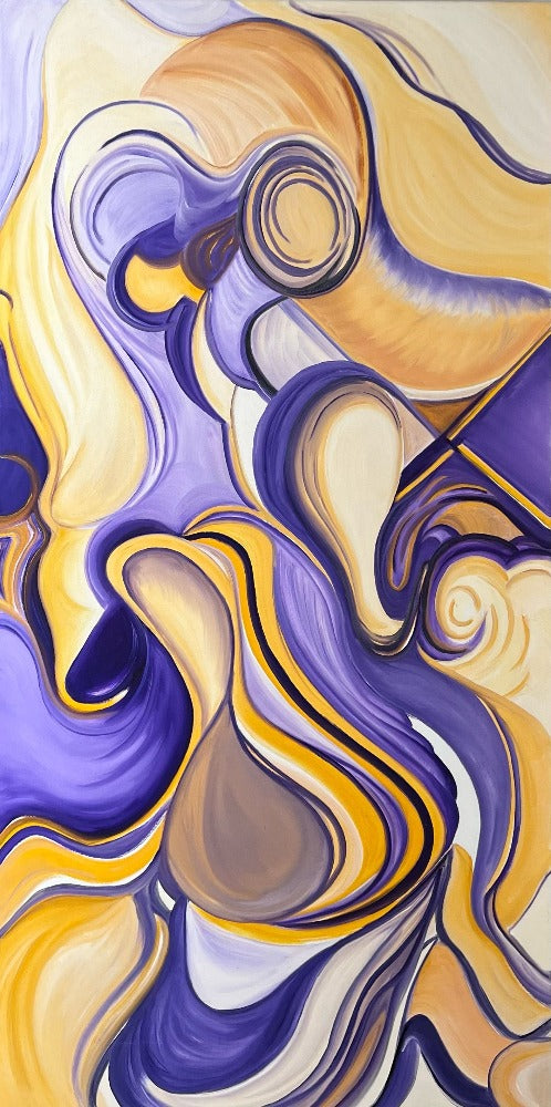 abstract, oil on canvas