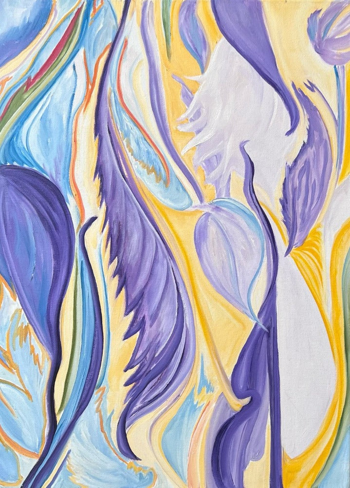 abstract, oil on canvas