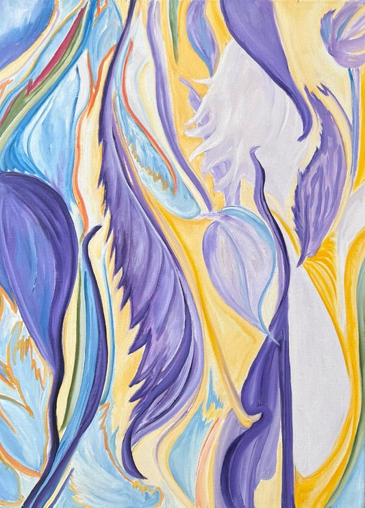 abstract, oil on canvas