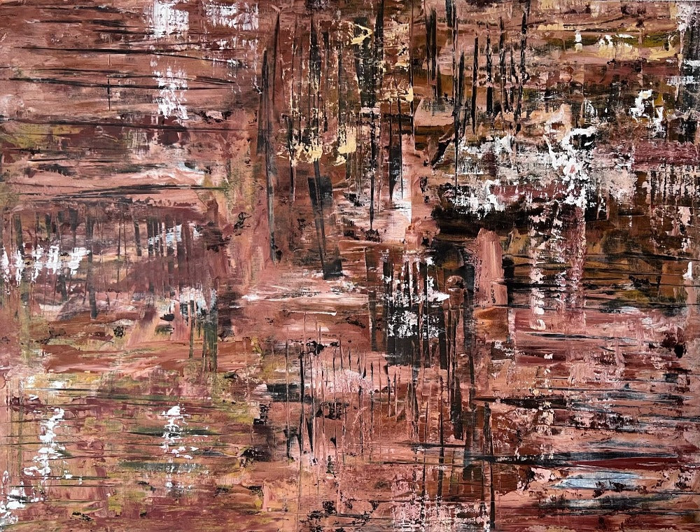 natural pigments, oil, birch panel