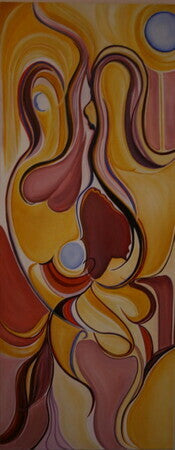 abstract, oil on canvas