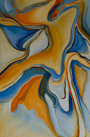 abstract, oil on canvas