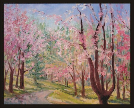 landscape, oil on gallery, bifuka