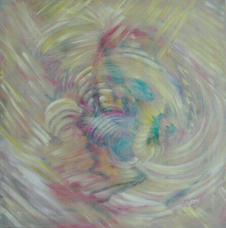 abstract, oil on canvas
