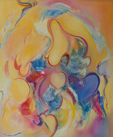 abstract, oil on canvas