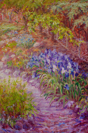 landscape, oil on canvas, van gough