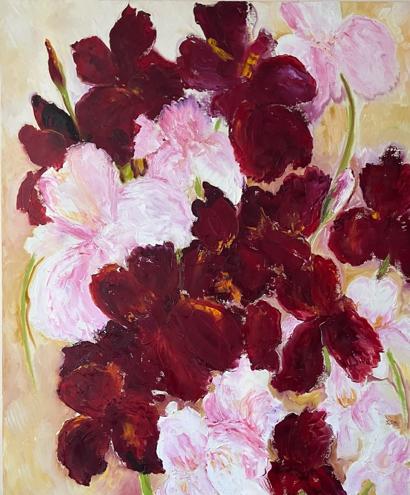 oil on canvas, floral