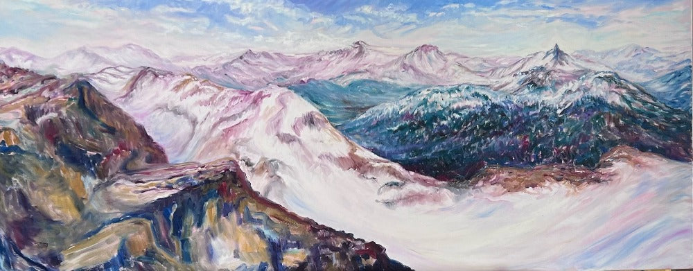 landscape, oil on canvas, whistler