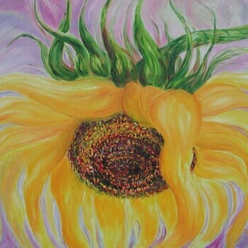 flowers, oil on canvas